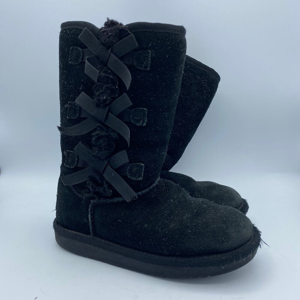 Koolaburra by Ugg Kids Victoria Tall Boot with Bows Black Girls 13
